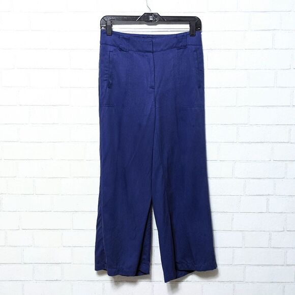 WHITE HOUSE BLACK MARKET The Wide Leg Crop Pants S - Picture 2 of 9